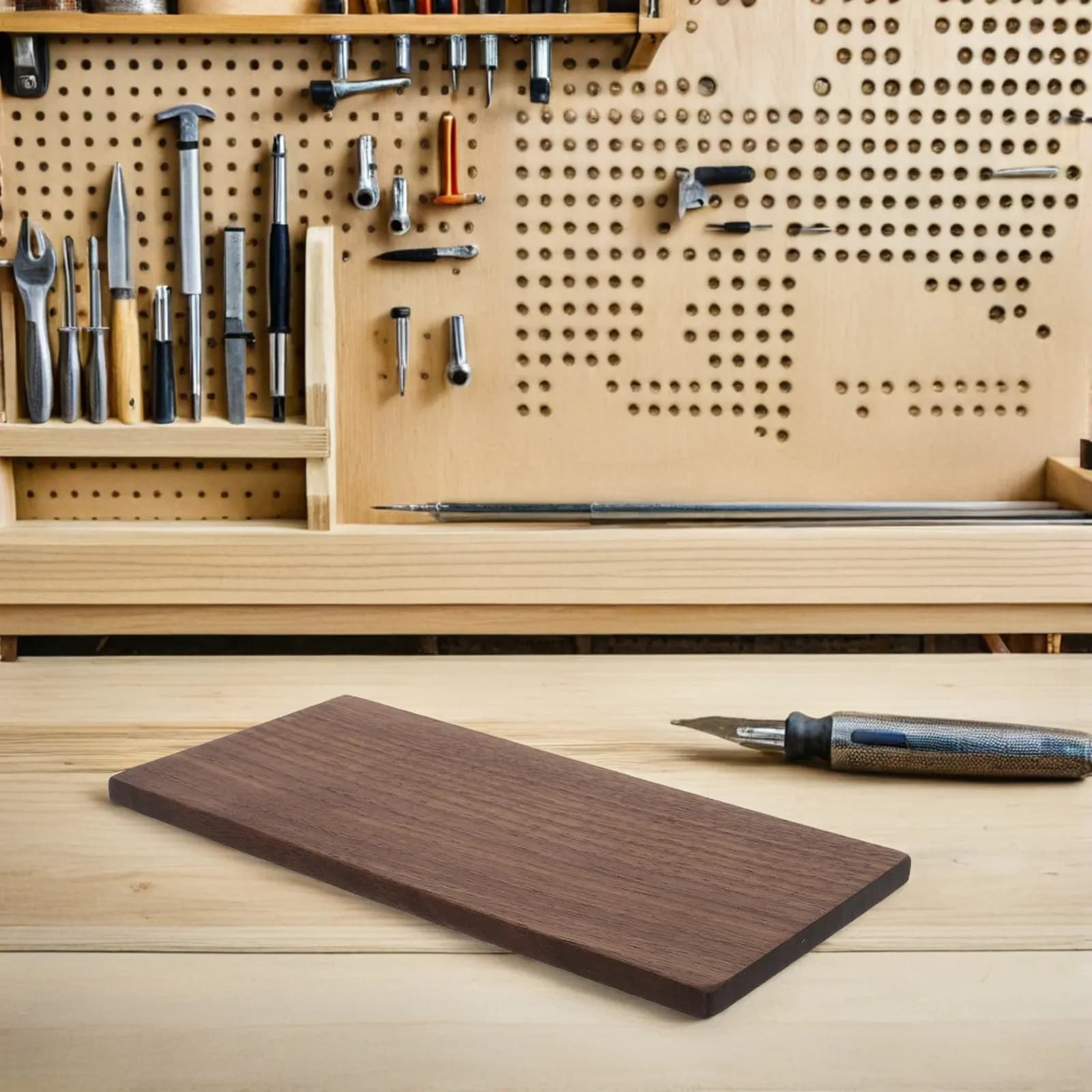 2 Pezzi di Tavole in Legno di Noce, Spesse, Naturali, in Legno Duro, per Artigianato, Fai da Te, Incisione, Taglio, Pannelli in Compensato, Fogli di Legno, Assi di Legno