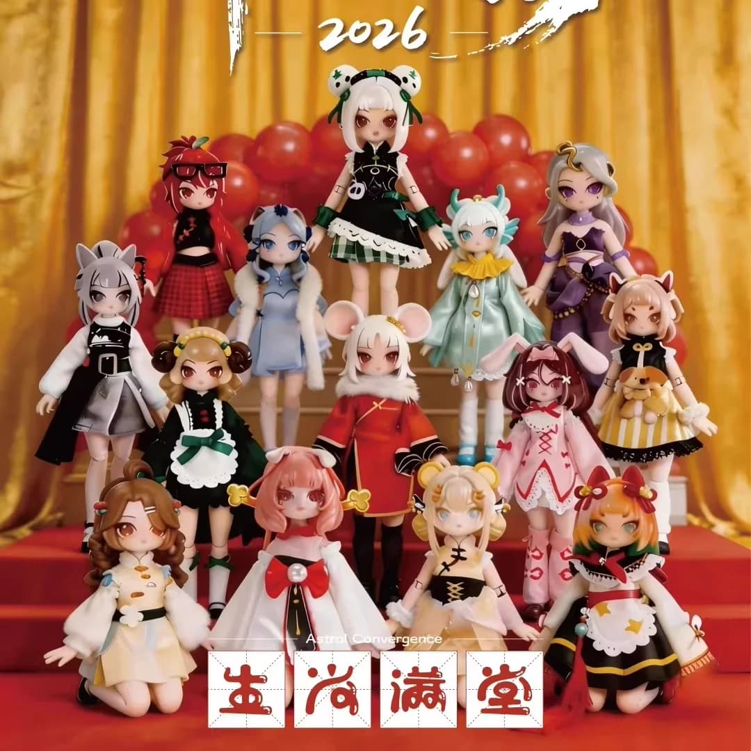 Manchao 1/8 Bjd Doll Blind Box Originale Serie The Zodiac Convocation Bambola Trendy da Vestire Action Figure Regalo per Collezionisti Anime