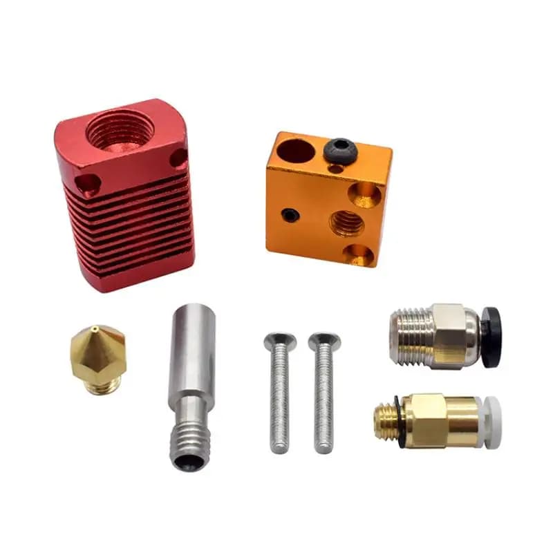 1Pc Stampante 3D Hotend Estrusore Kit CR10 Blocco di Calore Ugello Riscaldatore Termistore Per CR10s Ender3 V2 Ender 5 - Accessori Per Stampanti