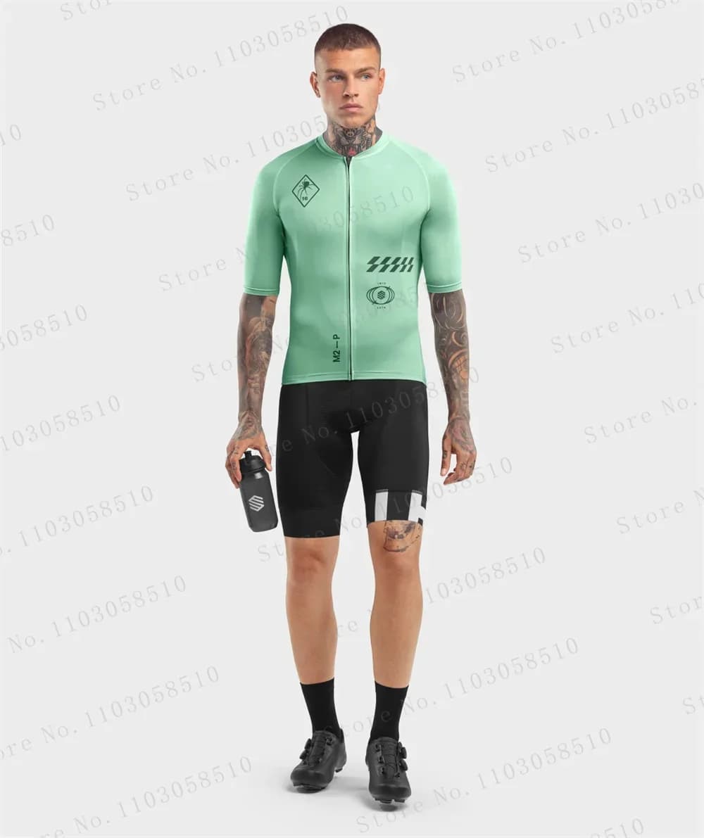 Men's Cycling Shirt SIROKO Short sleeves Bike clothing Breathable cycling jersey Shorts with 2025 straps
