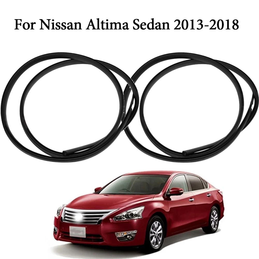 1 Coppia Auto Tetto Trim Stampaggio Strisce di Gomma per Nissan Altima Berlina 2013 2014 2015 2016 2017 2018 Gomma Guarnizione Accessori