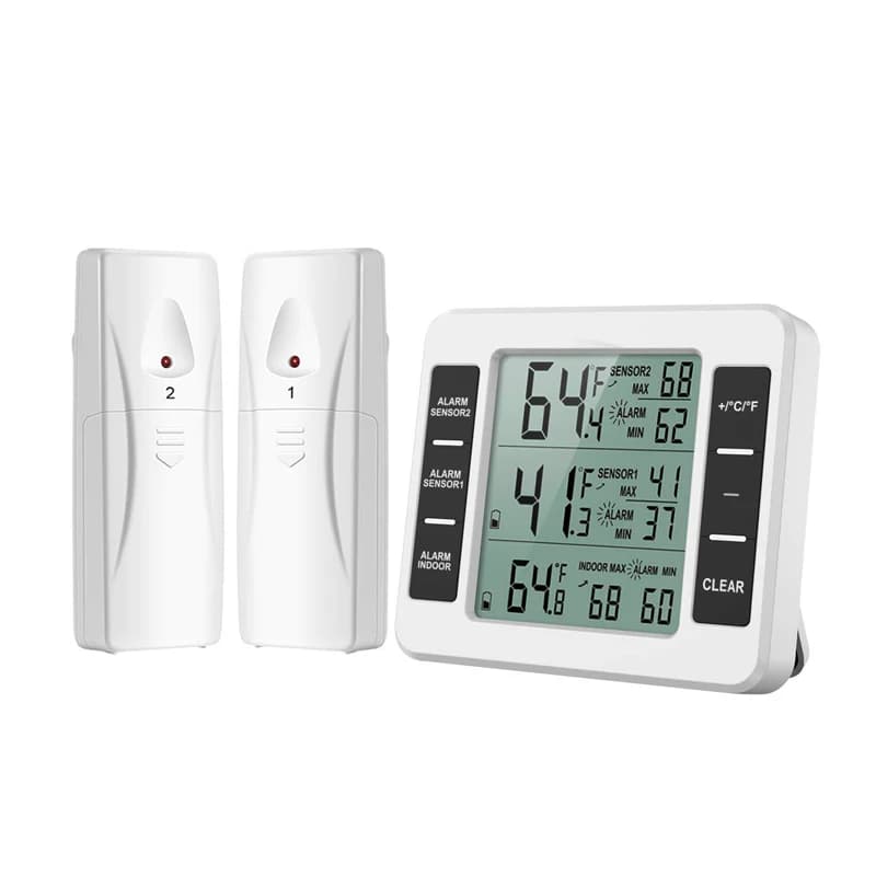 Termometro per stazione meteorologica wireless digitale Misuratore di temperatura C/F Trasmettitore wireless per interni ed esterni