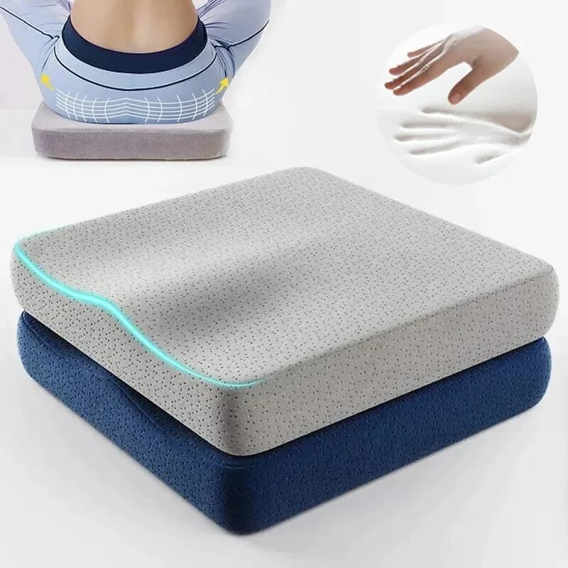 Cuscino da ufficio ergonomico in memory foam Cuscino anti emorroidi Cuscino per sedia Cuscino per coccige Sedile per auto Tessili per la casa