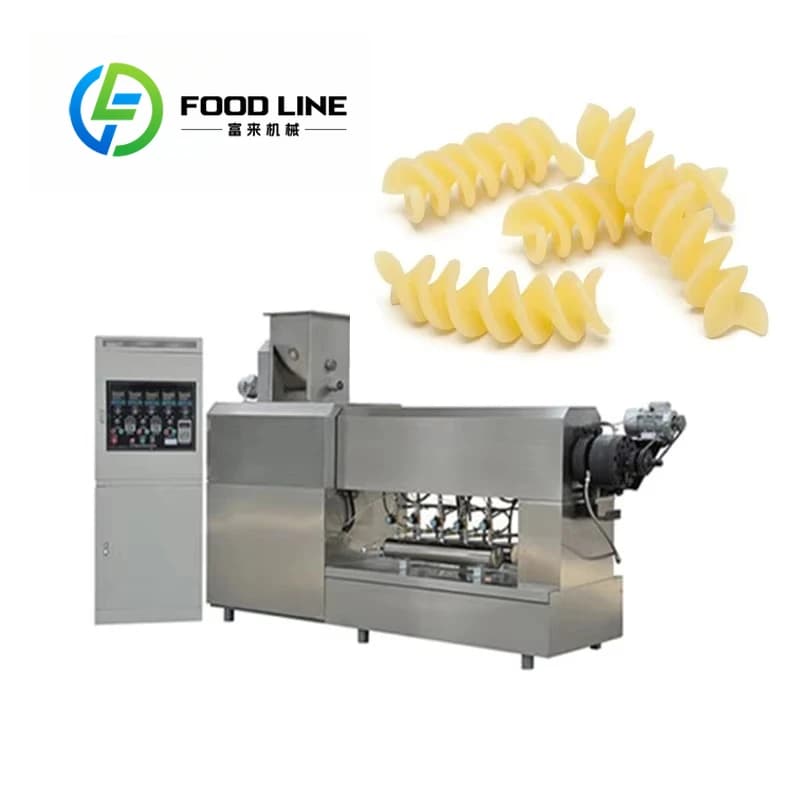 Automatic Macaroni Production Line Penne Pasta Extruder Machine For Italian Making Factory commercial industrial high efficiency