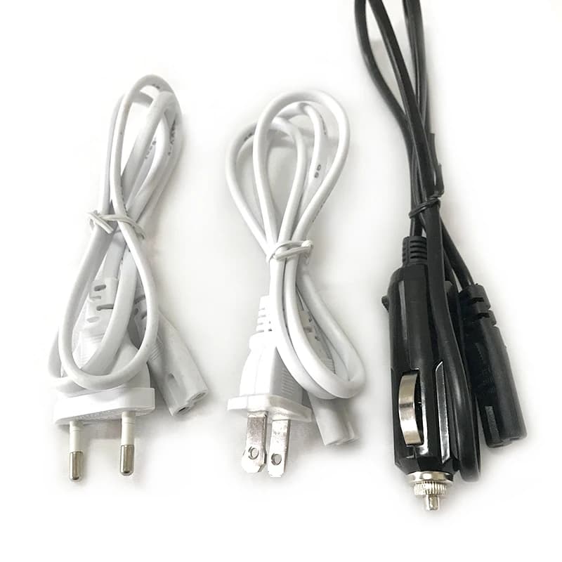 EU US Spina Per Auto Filo Elettrico Lunch Box Cavo di Alimentazione Adattatore Sostituire Gli Accessori 220V 110V 24V 12V Scaldavivande Contenitore cavo 80cm
