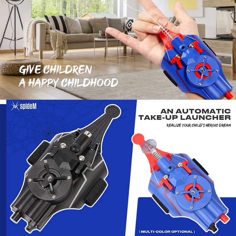 Spiderman Web Shooters ML Legends Spider Man Lanciatore da polso Guanti Giocattoli Cosplay Peter Parker Accessori Oggetti di scena Regalo per bambini