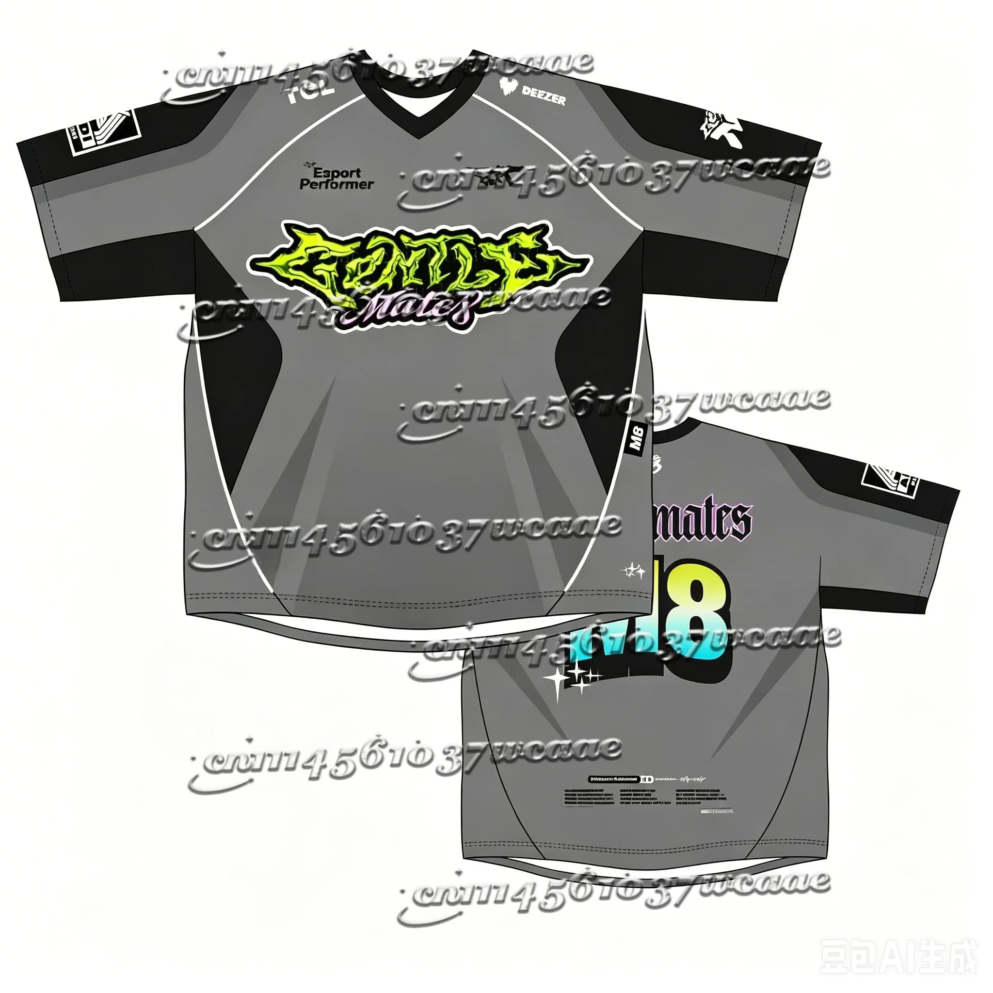 M8 Esports 2026 Jersey Gentle Mates Fans Uniform Men Summer Breathable Short Sleeve Casual Sportswear TopsFamilyMatching