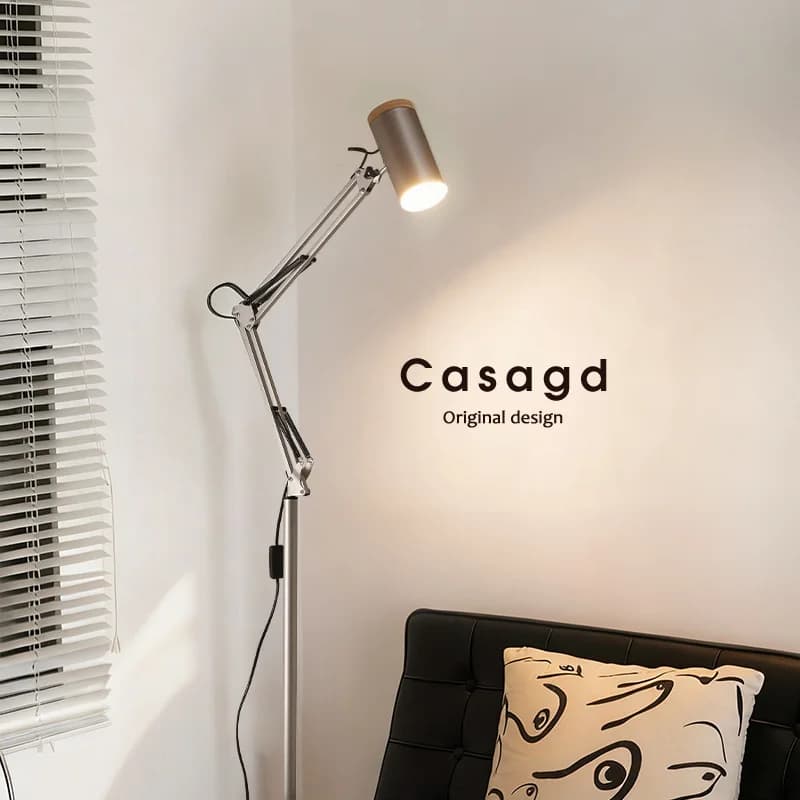Vintage Bauhaus Denmark Swivel Floor Lamp Adjustable Eye-Protection Lamp Bedroom & Study Reading Desk Lamp