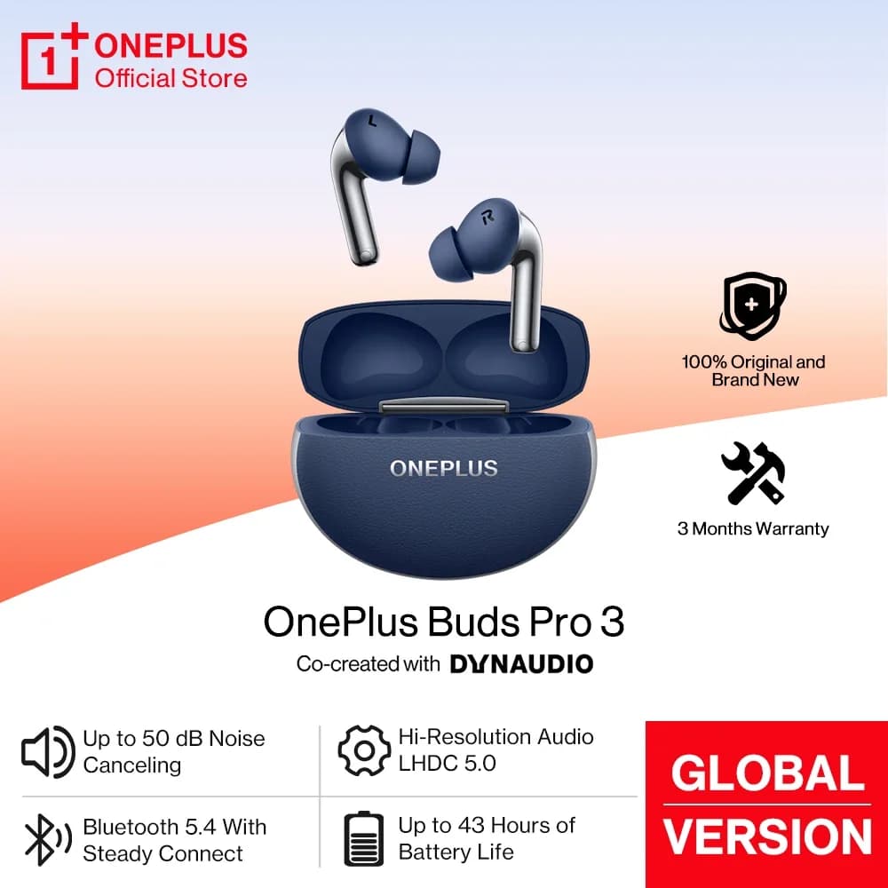 Original OnePlus Buds Pro 3 Global Version Bluetooth 5.4 Earphone 50dB Noise Canceling Spatial for Oneplus 15 15r 13 13R Nord 5