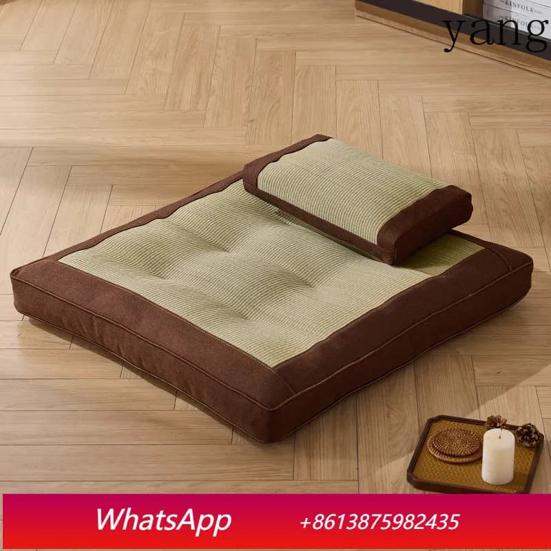 YJQ meditation mat double plate home meditation advanced meditation straw futon