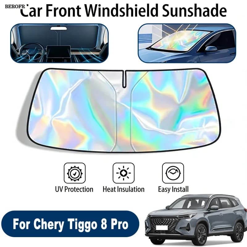 Windshield Sun Shade For Chery Tiggo 8 Pro Foldable UV Reflective Front Window Sun Protection Cover Accessories