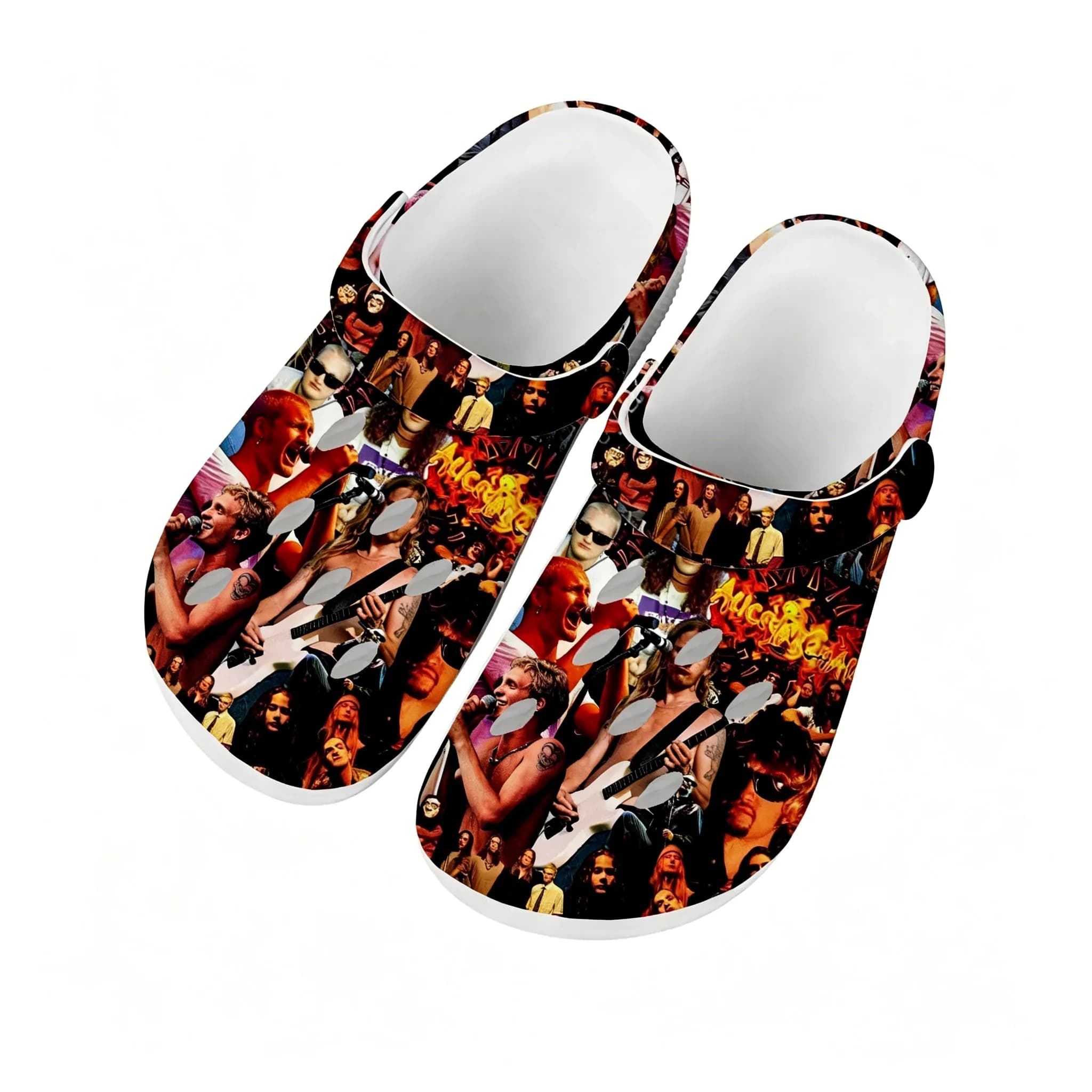 Sandali Alice in Chains per Uomo e Donna, Scarpe da Acqua, Zoccoli da Giardino, Ciabatte Personalizzate Traspiranti con Fori per Spiaggia e Bagno