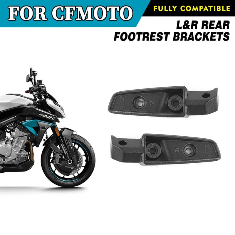 Staffe Poggiapiedi Posteriori Sinistra e Destra per CFMOTO 675NK NK675 CF675 CF650-11, Accessori Moto, Ricambi Originali