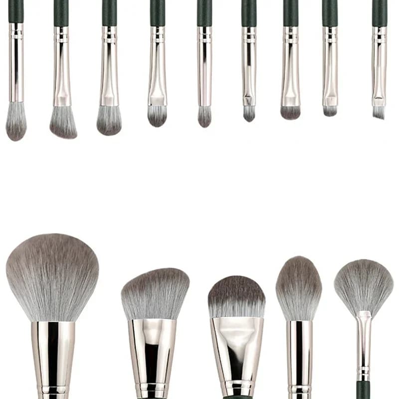 Set di 14 pennelli morbidi per il trucco, pennelli per viso e occhi, pennello per ombretto, pennello per sopracciglia, pennello per illuminante, pennello per labbra, multifunzionali per principianti