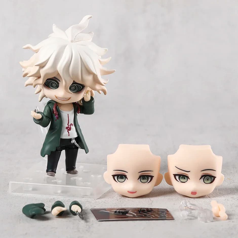 Danganronpa 2580 Nagito Komaeda Q Anime Action Figure Modello Giocattolo Face Change Assembly Giocattoli carini