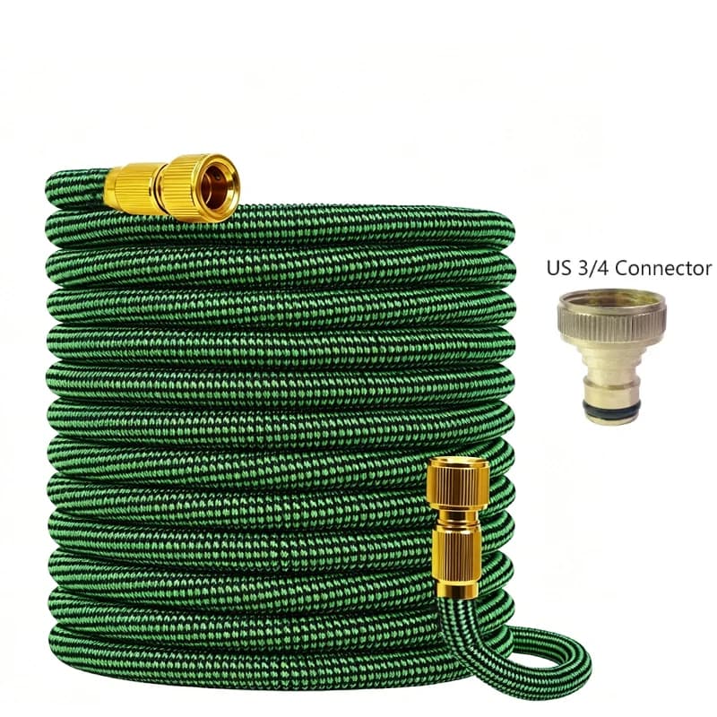 Expandable Garden Hose With Pure Copper Connector, Portable And Extendable Water Pipe, Suitable For Balcony, Lawn, Car Wash