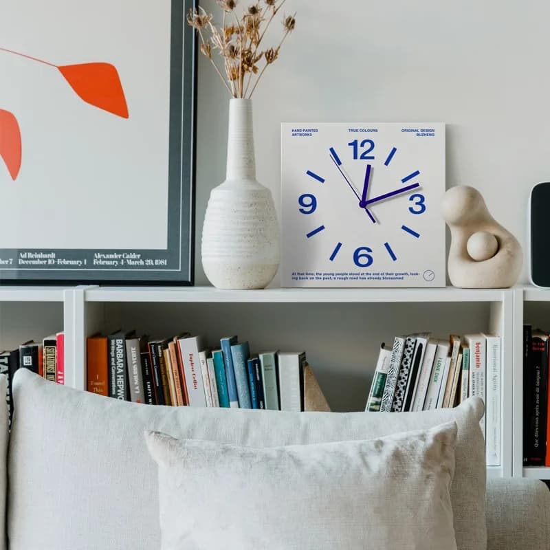 Design ultra sottile per l'arredamento di casa, ufficio, soggiorno e camera da letto, orologio da parete quadrato moderno e silenzioso, colori vivaci, estremamente alla moda.