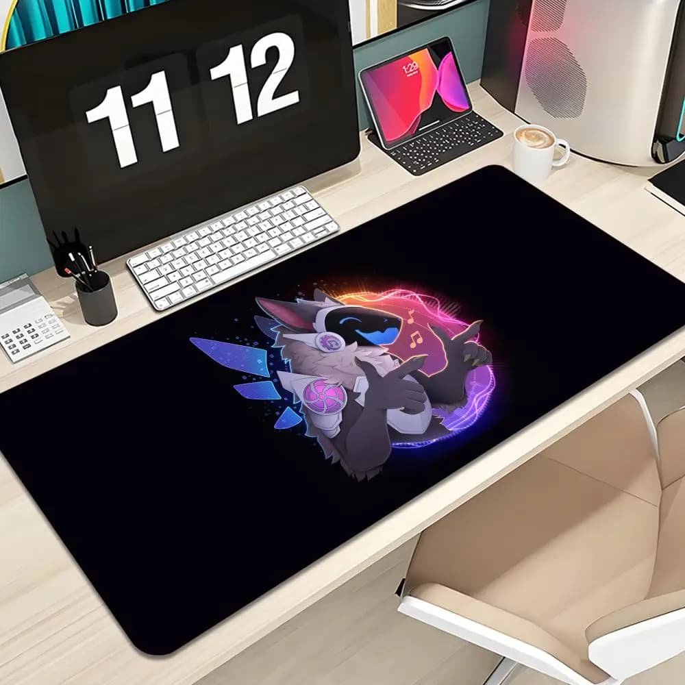 Protogen Mouse Pad Keyboard Mousepad large 600X300 mm Desk Mat PC Gaming High definition printing Table pad