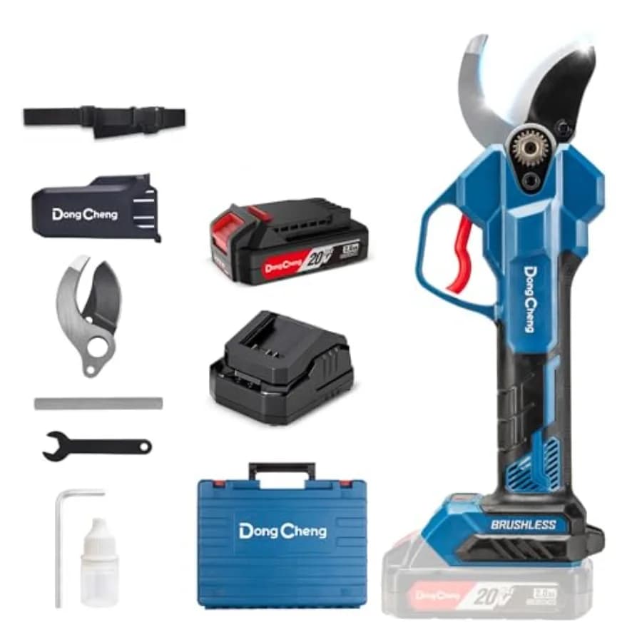 Electric Power Drills Dong Cheng 20V Without Brushes, Cutting Optimized by 1.4′′ and 4 Level Adjustment, Premium Blade SK5
