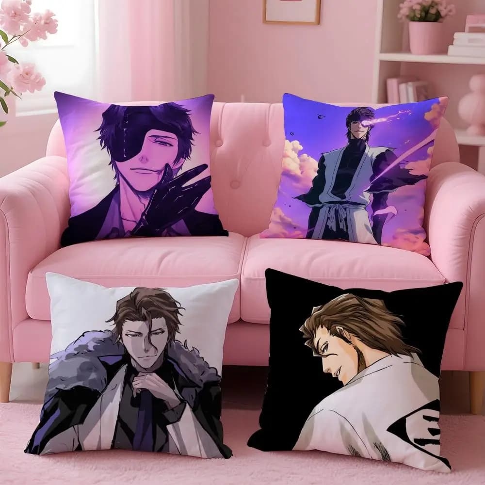 B-bleach cushion cover S-Sosuke AizenS Comfortable reversible cushion lining Ideal for car sofa, bedroom and more