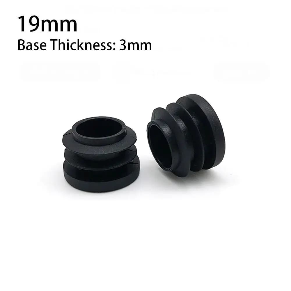 10 pezzi tubo in acciaio mobili gamba tappo inserti per tubi tappi protezioni per pavimenti tubo tondo copertura antipolvere 16 19 22 25mm antiscivolo