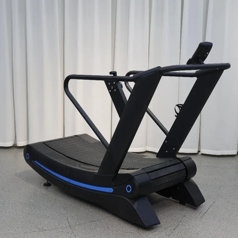 Professional Commercial Treadmill for Cardio Training, with Magnetic Resistance Strap, Autogenerator, Without Power, Curvo