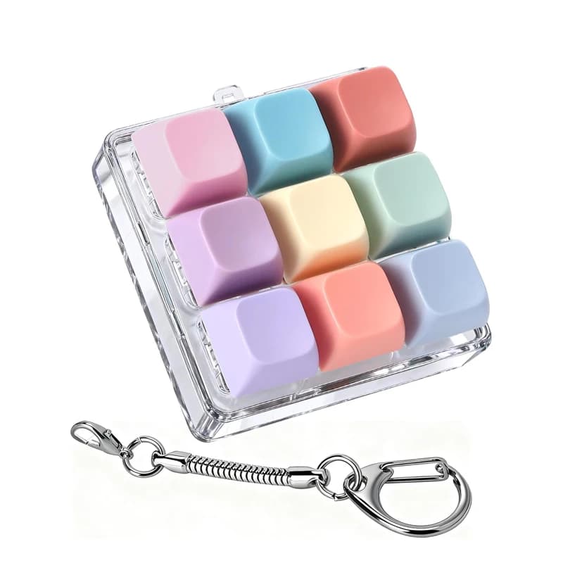 Giocattoli Antistress con Pulsanti a Forma di Tastiera, Clicker per Dita, per Adulti e Bambini, Idea Creativa, Regalo Originale