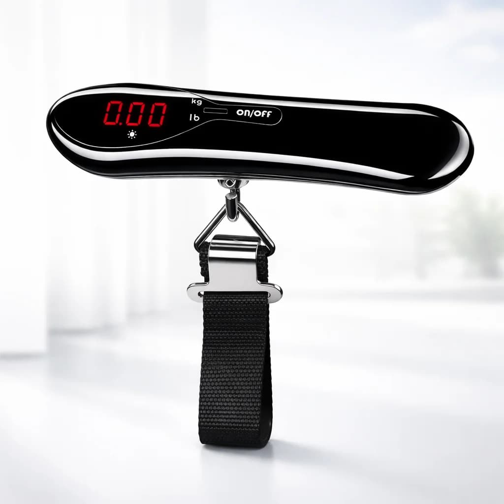 Bilancia Portatile Elettronica 50kg/110lb, Bilancia a Mano per Bagagli, Bilancia Sospesa per Valigie da Viaggio