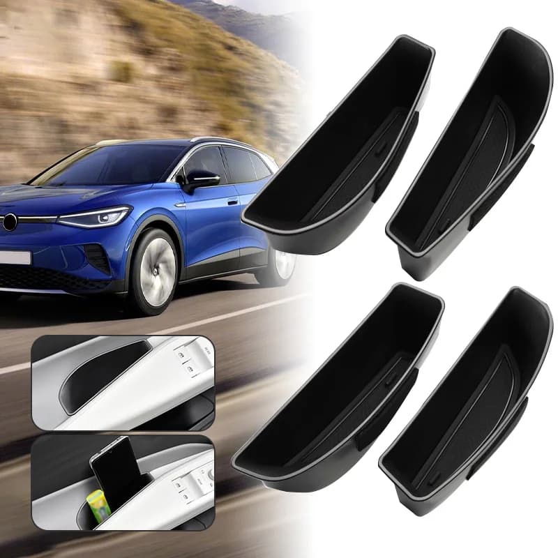 1 paio di maniglie per porte anteriori e posteriori automatiche per Volkswagen VW ID.3 ID.4 porta laterale bracciolo organizzatore contenitore accessori auto