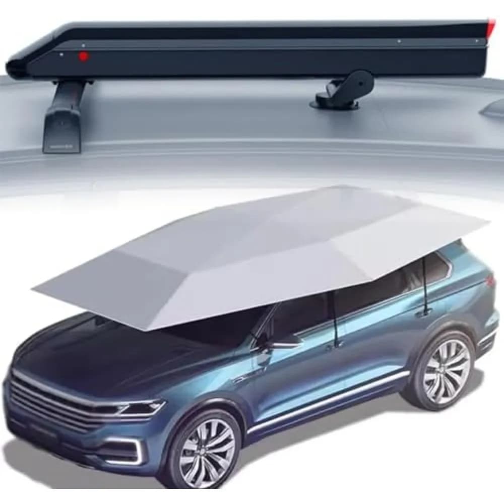 Posto auto completamente automatico, tettoia mobile per protezione esterna, copertura per automobile telecomandata, ombrellone per auto portatile