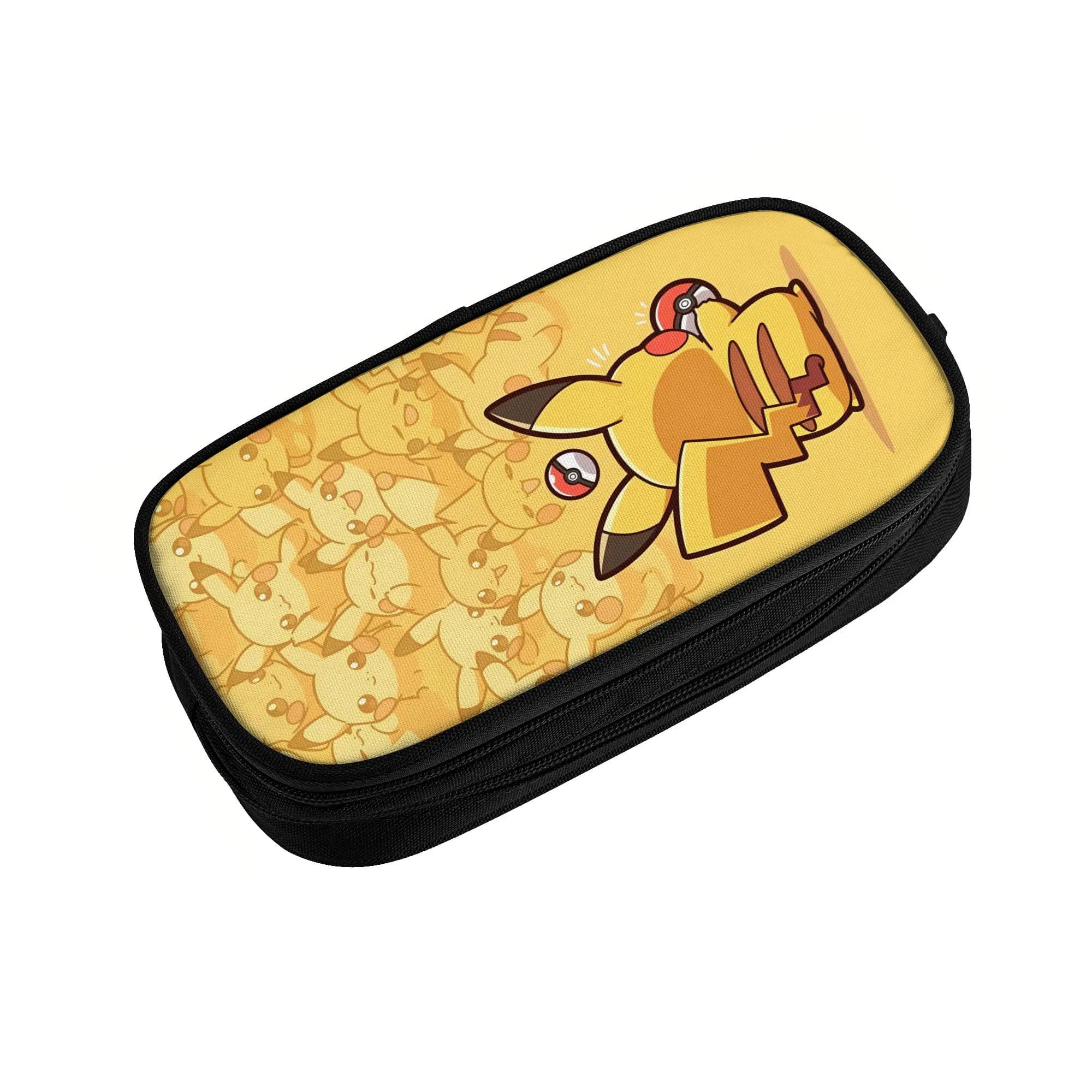 Custom Kawaii Pokemoned P-Pikachus Pencil Cases for Girls Boys Kawaii Cartoon Large Capacity Pen Bag Box School Supplies