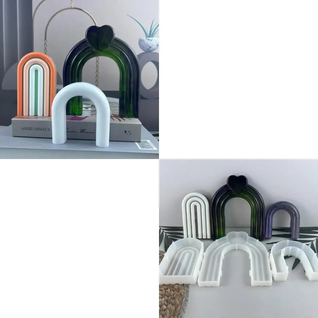 D46E Stampi in silicone a forma Decorazioni per casa fai da te Stampi in resina epossidica Stampo per ornamento da