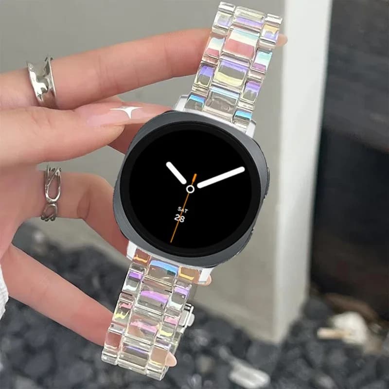 Cinturino in resina trasparente per Samsung Galaxy Watch 8 Classic 46mm cinturino per Galaxy Watch 8 40mm 44mm Ultra 2025 47mm cintura