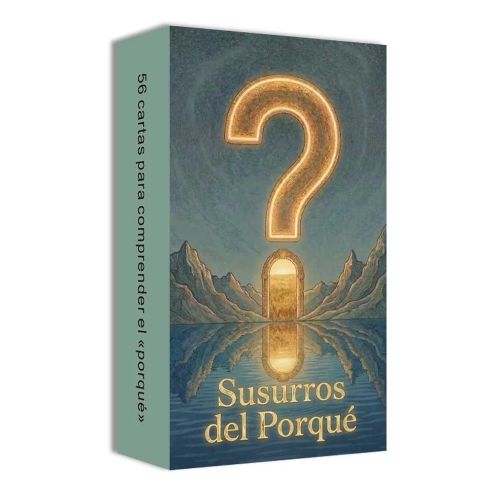 Mazzo di carte Oracle originali spagnole, Whisper of Why, 56 carte, Esplorazione interiore, Giochi di carte, Carte Taro, Regali di carte, 12*7 cm, 14+