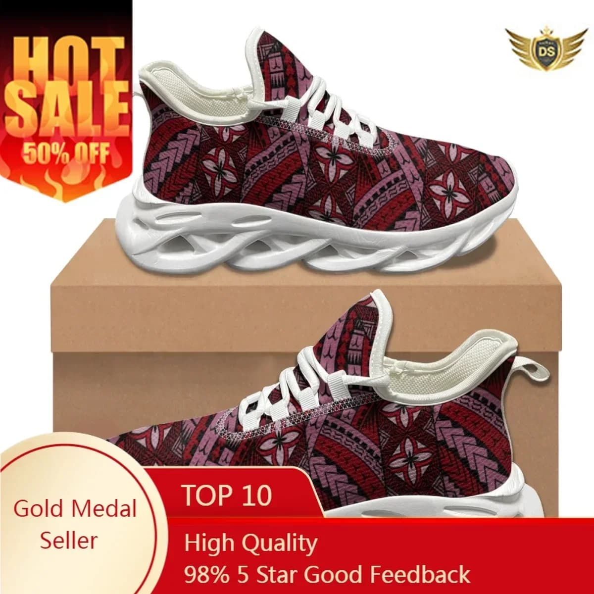 Scarpe da basket con design floreale di ibisco polinesiano Nuova tendenza da strada Scarpe da corsa durevoli per esterni Comode sneakers stringate