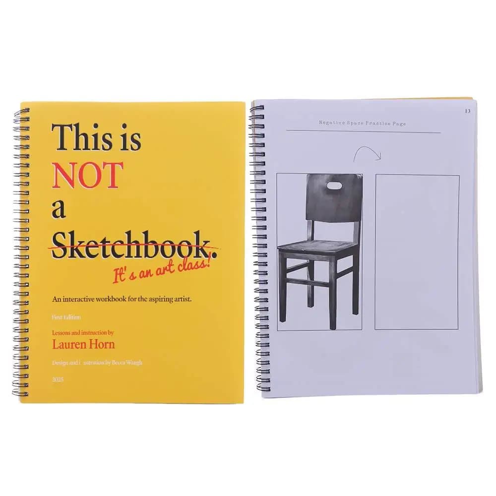 Professional This Is Not a Sketchbook Interactive Workbook Thick Paper Art Class Drawing Book Hardcover Stationery