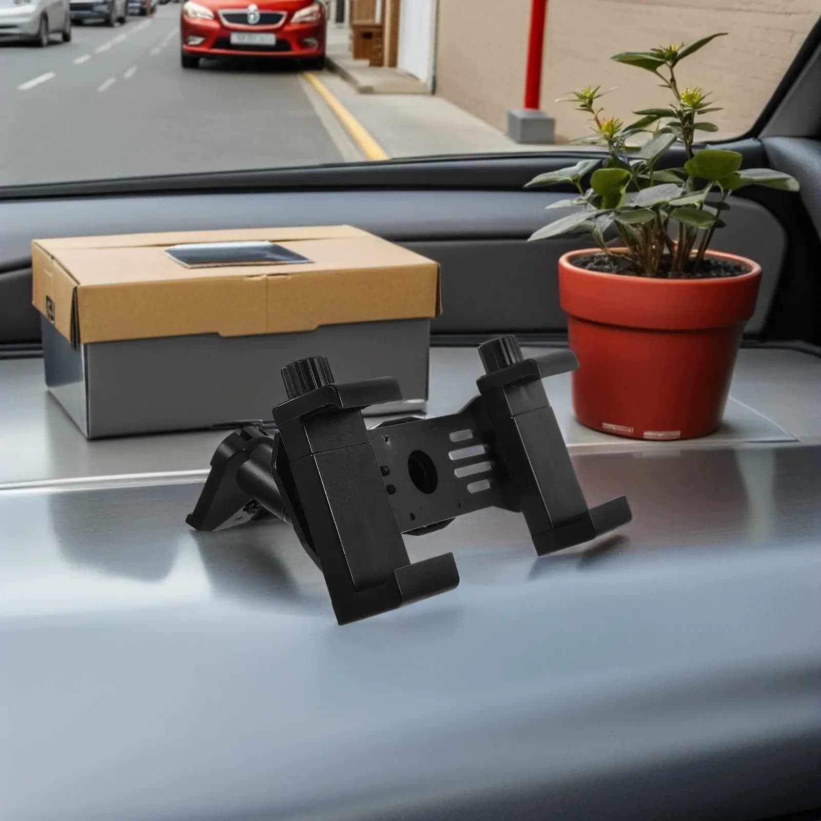 Supporto per Telecamera Retrovisore con Doppia Morsetto, Staffa Anti-Vibrazione per Dash Cam, Accessori Stabili per Registratore di Guida Auto