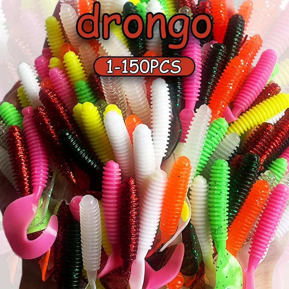 50PCS 100PCS 150PCS Esca in silicone Esche per pesci finti Swimbait Fisihing Tutto per strumenti di pesca Wobblers Crankbait Esche artificiali
