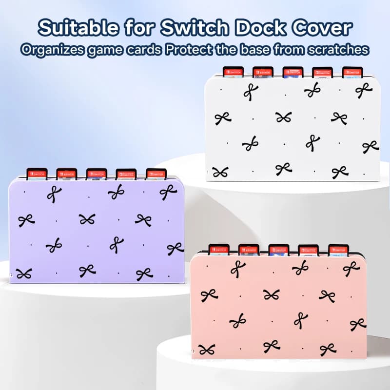 Custodia rigida per Switch ns/Switch OLED, con 5 slot per carte da gioco, guscio protettivo antigraffio e durevole