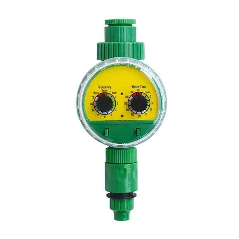 A24F-Green Timer Elettronico Automatico per Irrigazione da Giardino in Plastica per Esterni, Rubinetto per Tubo dell'Acqua