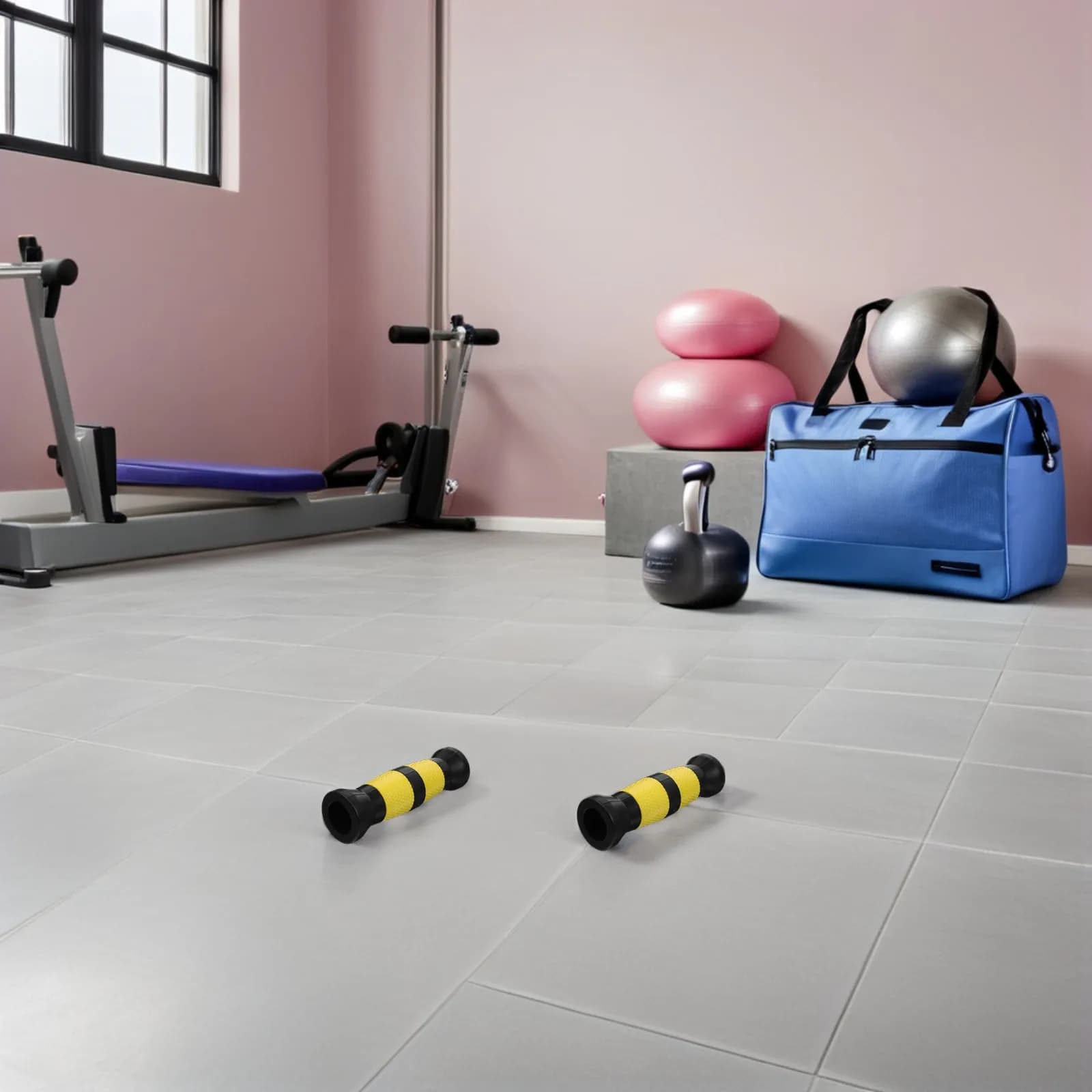 2Pcs Thick Dumbbell Handle Sleeves Wear-Resistant PVC Anti-Slip Grips for Home Gym Weightlifting Barbell Pad Set Dumbbell Grip