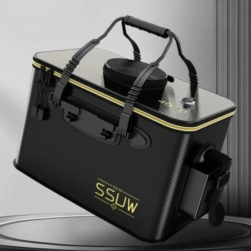 Scatole Organizer Rinforzate per Attrezzatura da Pesca, Contenitore per Esche, Accessori, Grande Secchio Impermeabile per Pesci Vivi