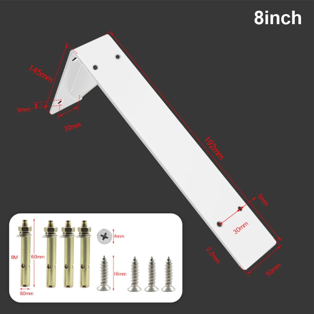 Heavy Duty Mantel Brackets Large Metal Shelf Wall Mounted Floating Triangle Thickened Iron Tripod Bracket Home Improvement