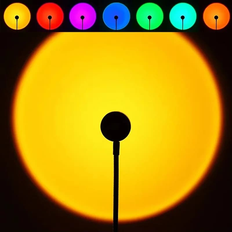 Party Home Decoration Light Mini Sunset Light Projector Lamp For Photo Studio Selfie Home Decor Atmosphere Gear Desktop Setup