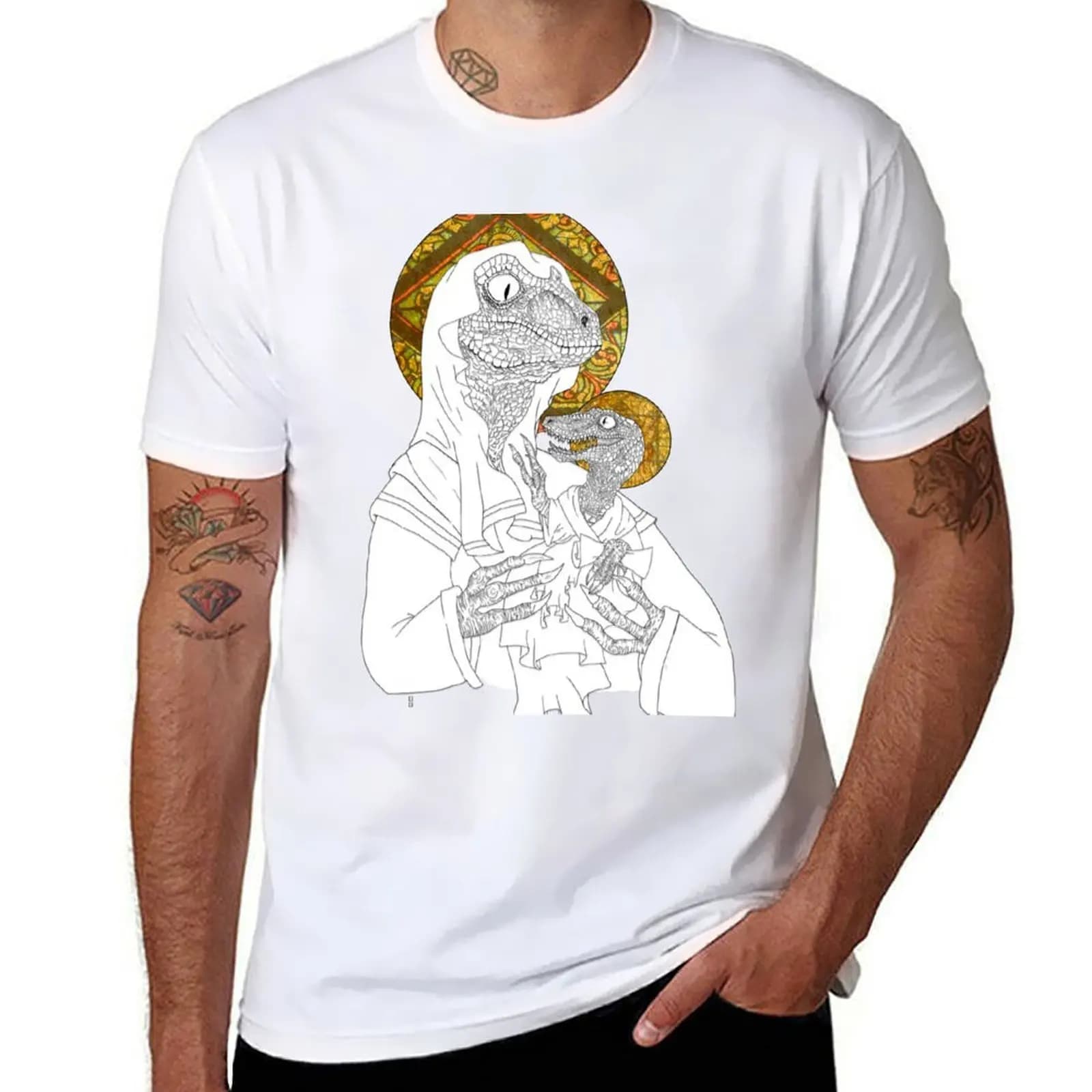 Holy Dino! T-shirts men's t-shirts graphic t-shirts signed