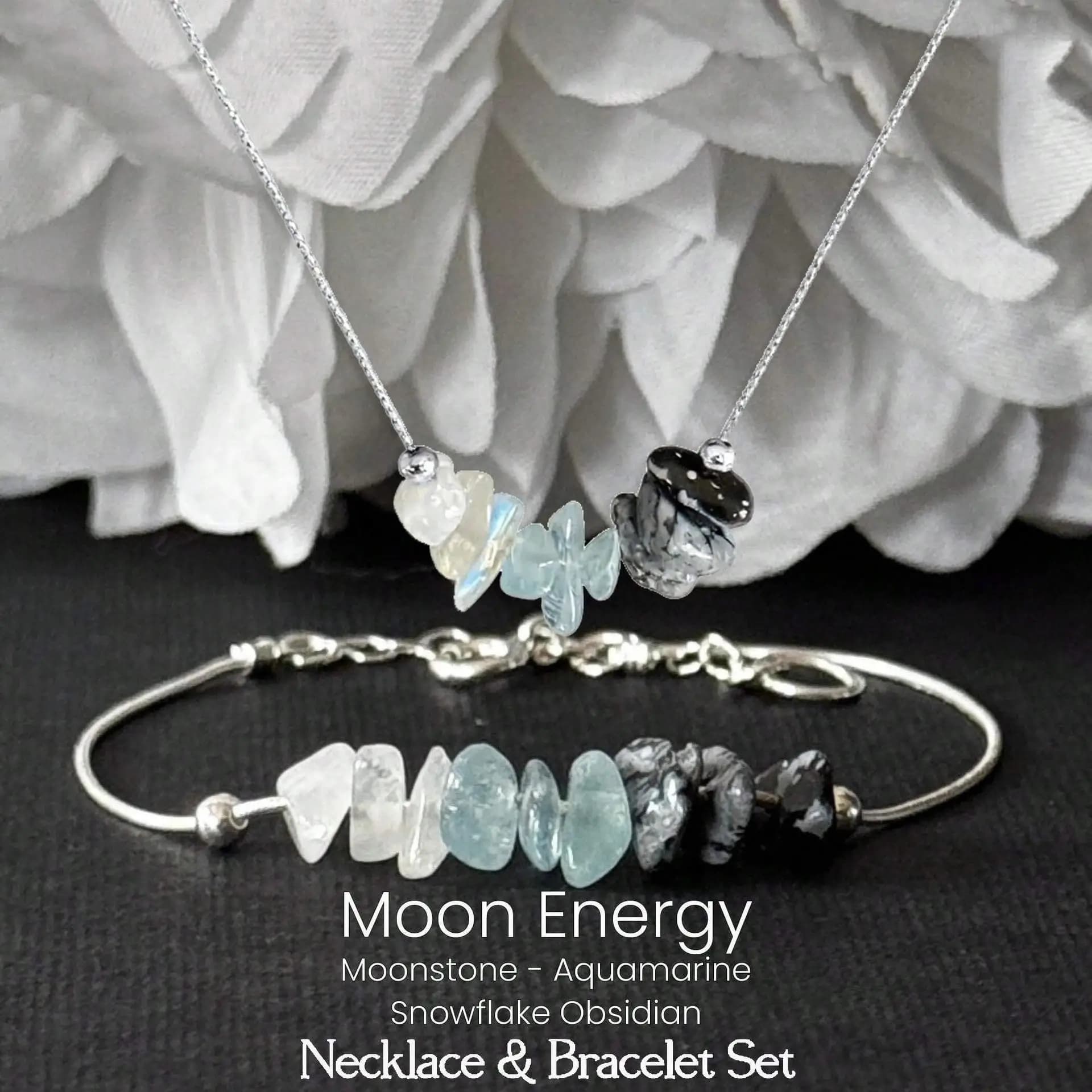 Natural Strawberry Quartz Moonstone Alloy Bracelets Menopause Support Bracelet Hormone Balance Crystal Jewelry with Size Chart