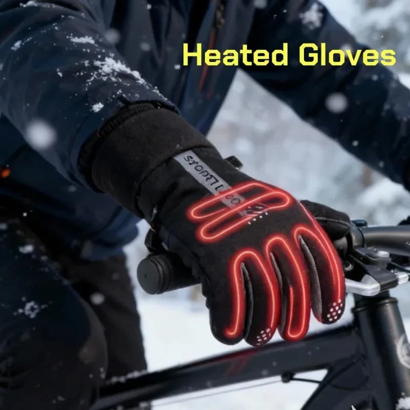 Rechargeable USB Rechargeable Gloves with Adjustable Temperature, Anti-slip, Touch Screen, Padded and Hot for Skiing, Cycling and Winter Activities at Open