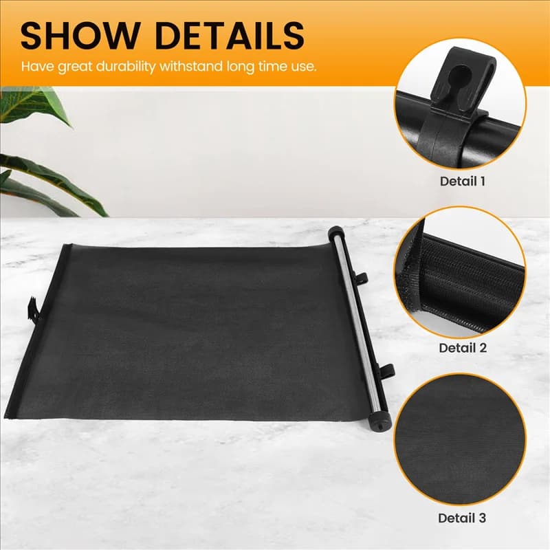 2 pcs 40X45 cm sun protection for auto retractable sunshade for car side sunshade cover for car umbrella cover for window curtain