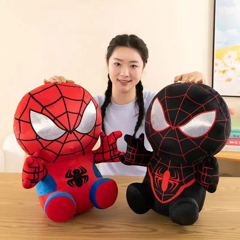 25CM Marvel Movie The Avengers Anime Cartoon Figure Spider Man Riempi giocattoli di peluche Kawaii Simpatiche bambole di pezza Regali di Natale per bambini