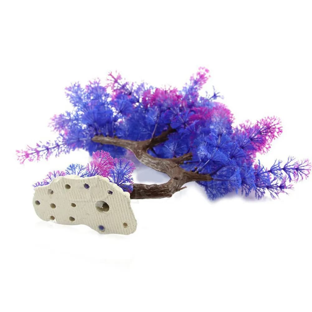 Artificial Plastic Aquarium Decoration, Realistic and Safe Underwater Plant for Fresh and Salt Water